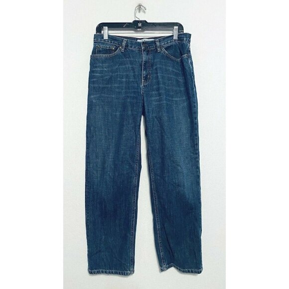Vintage Tommy Hilfiger Mom Jeans Womens 10 Distressed Spell Out Back Pocket YTK - Picture 1 of 7